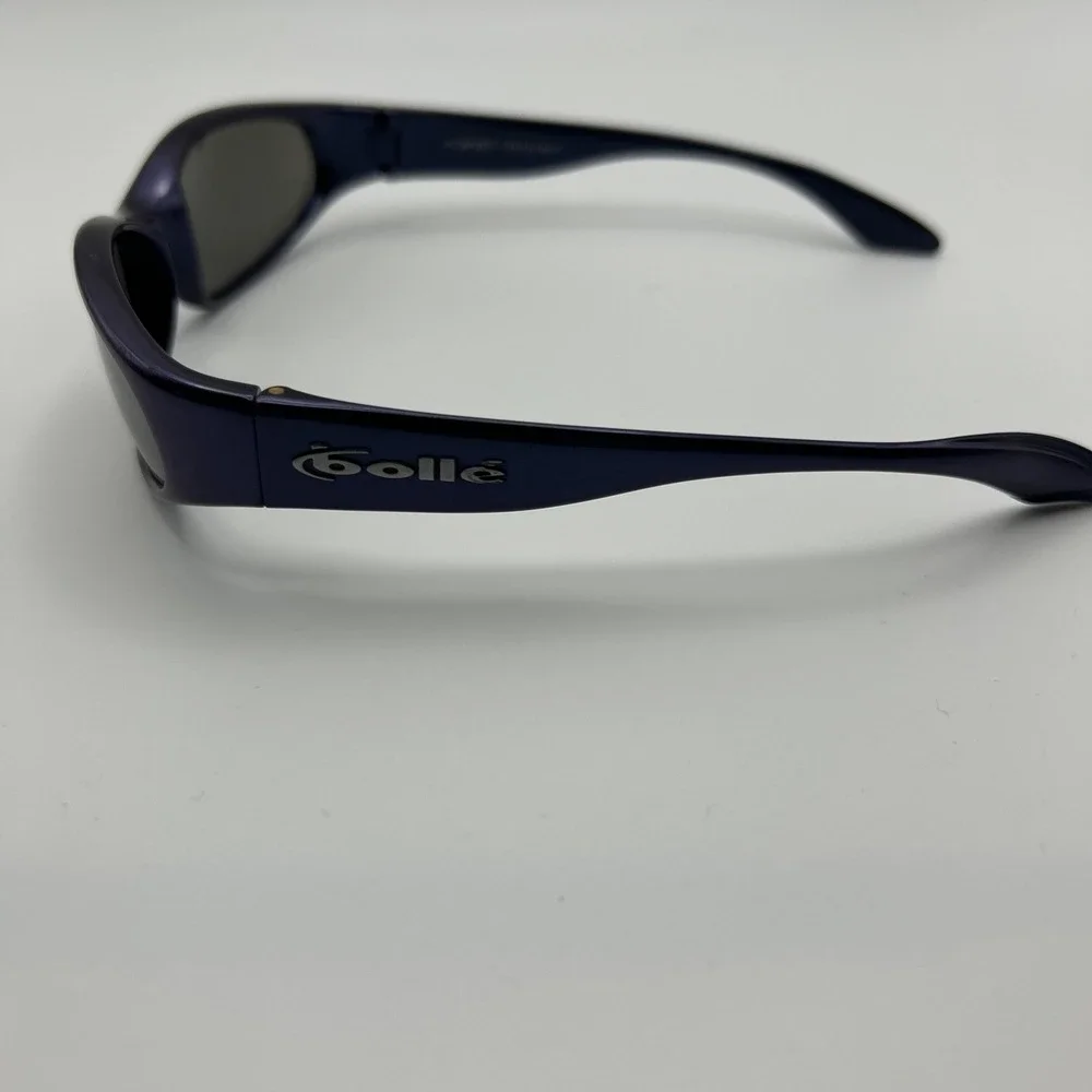 Vintage Bolle Orvet Purple Oval Sunglasses FRAMES ONLY France 90's Retro
